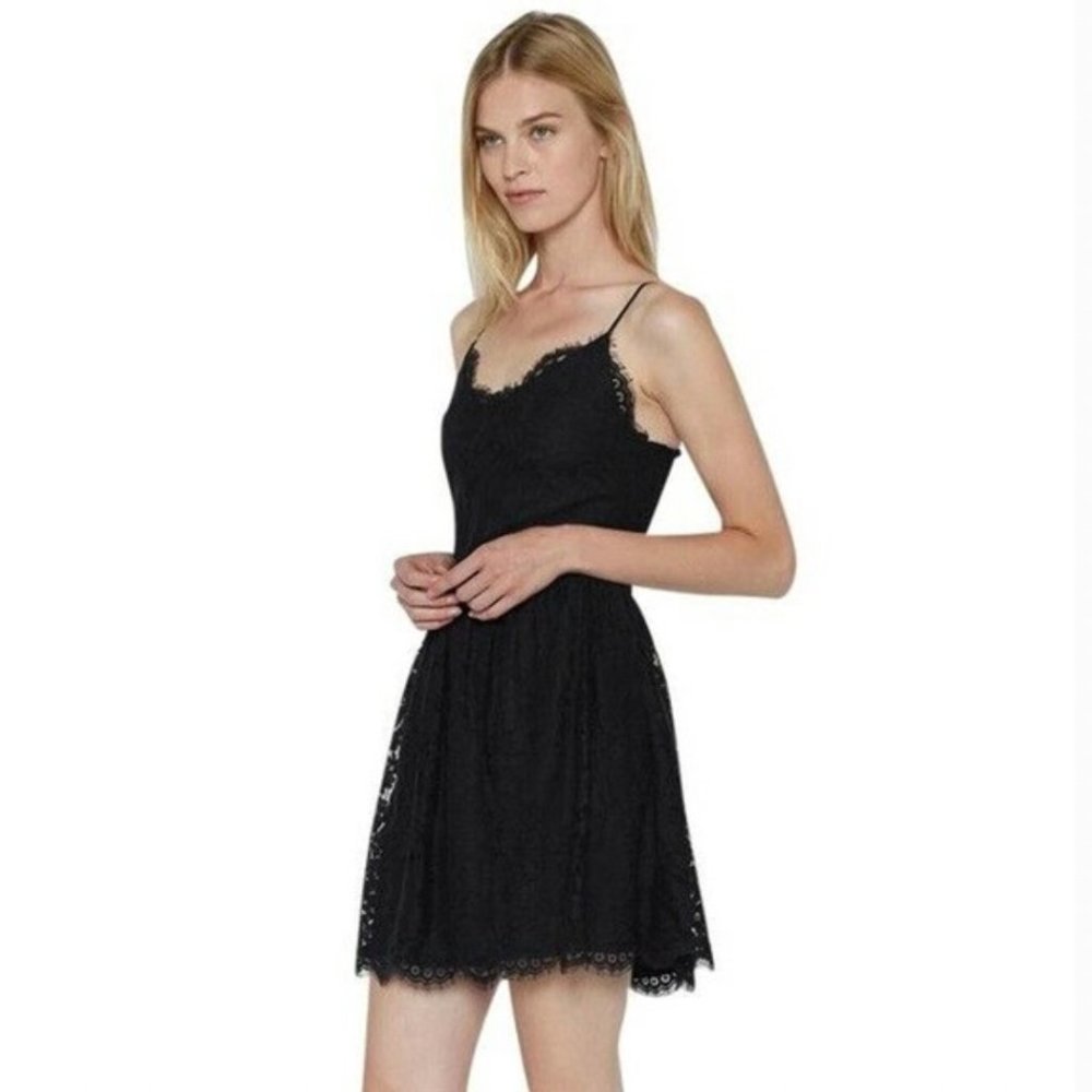 JOIE Hudette B Dress S Scalloped Lace Sweetheart